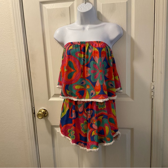Judith March Pants - NWT Judith March Colorful Strapless Romper